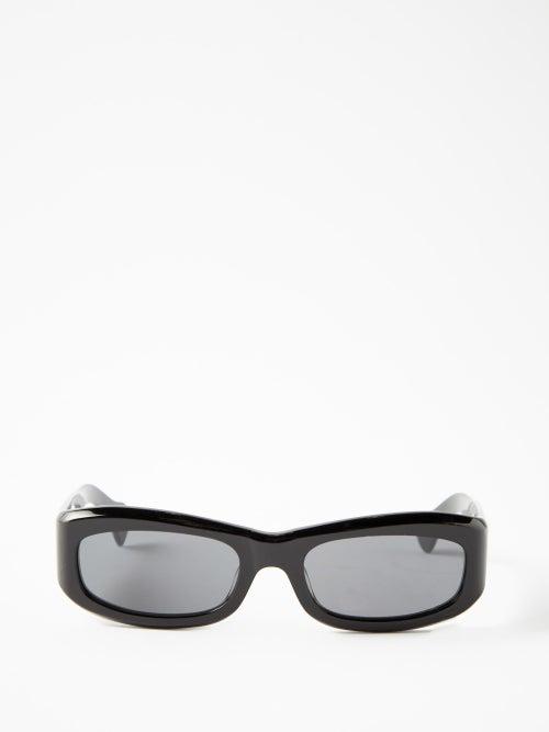 Port Tanger Eyewear - Saudade Square Acetate Sunglasses - Mens - Black