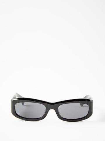 Port Tanger Eyewear - Saudade Square Acetate Sunglasses - Mens - Black