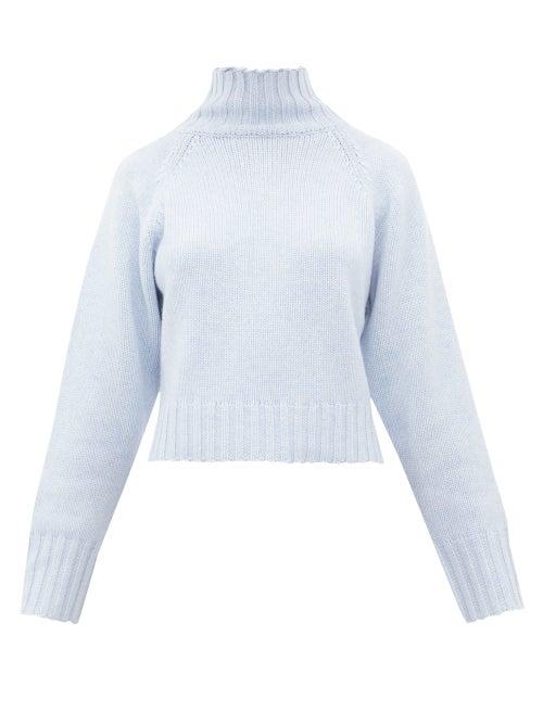 Matchesfashion.com Proenza Schouler - Roll-neck Cashmere Sweater - Womens - Mid Blue