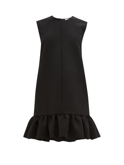 Matchesfashion.com Msgm - Ruffled Cady Mini Dress - Womens - Black