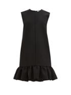 Matchesfashion.com Msgm - Ruffled Cady Mini Dress - Womens - Black