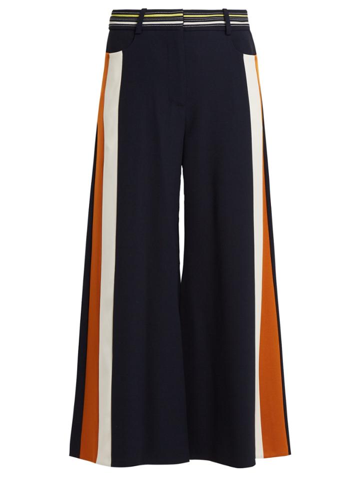 Peter Pilotto High-rise Striped Wool-blend Culottes
