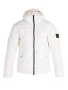 Matchesfashion.com Stone Island - Hooded Down Quilted Jacket - Mens - White