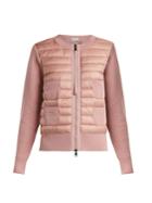 Moncler Maglione Wool And Quilted Shell Jacket