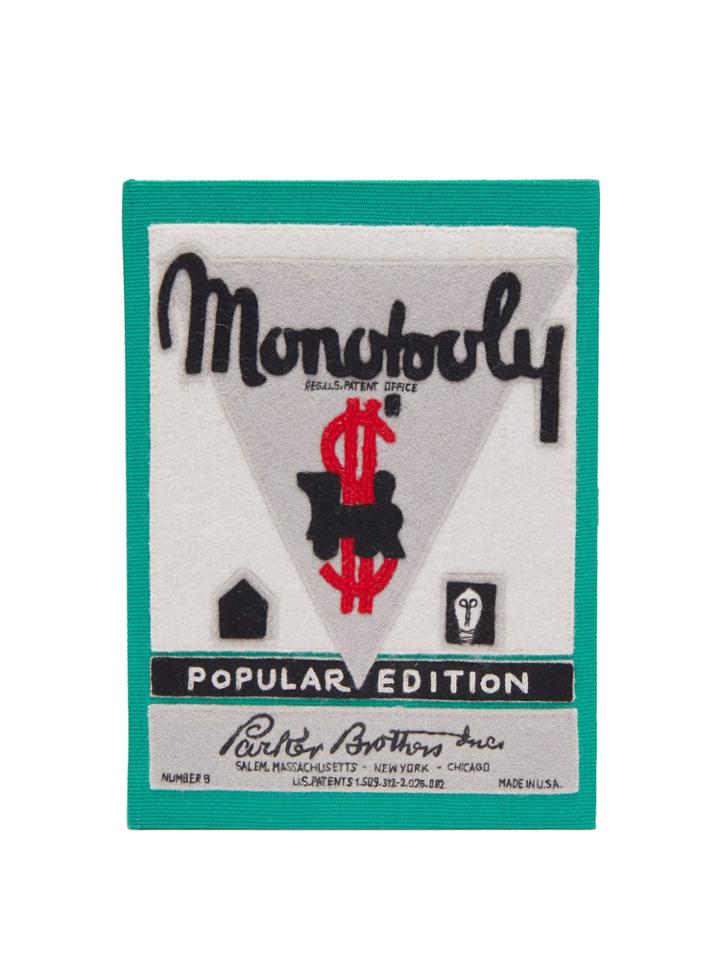 Olympia Le-tan Monopoly Popular Edition Embroidered Clutch