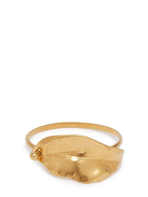 Matchesfashion.com Marni - Leaf Fastening Cuff - Womens - Gold