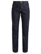 Mm6 Maison Margiela Contrast-stitch Slim-leg Jeans