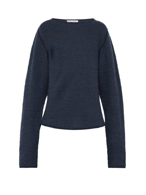 Matchesfashion.com Denis Colomb - Crew Neck Cashmere Sweater - Mens - Blue