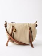 See By Chlo - Indra Moon Small Leather Shoulder Bag - Womens - Beige Multi