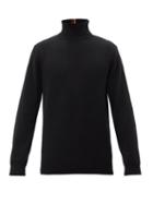 Paul Smith - Artist-stripe Cashmere Roll-neck Sweater - Mens - Black