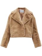Matchesfashion.com Stand Studio - Janet Faux-fur Jacket - Womens - Camel