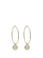 Matchesfashion.com Dubini - Lion 18kt Gold Coin-drop Hoop Earrings - Womens - Silver Gold