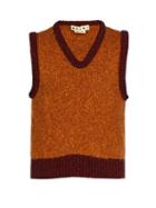 Matchesfashion.com Marni - Wool Blend Knitted Vest - Mens - Yellow