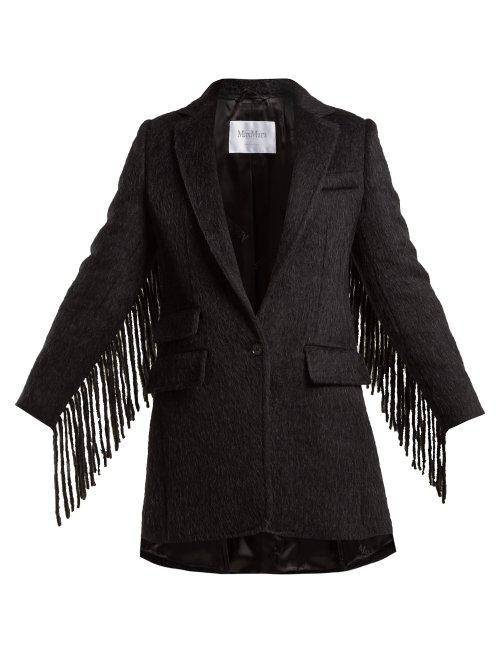 Matchesfashion.com Max Mara - Manico Coat - Womens - Dark Grey