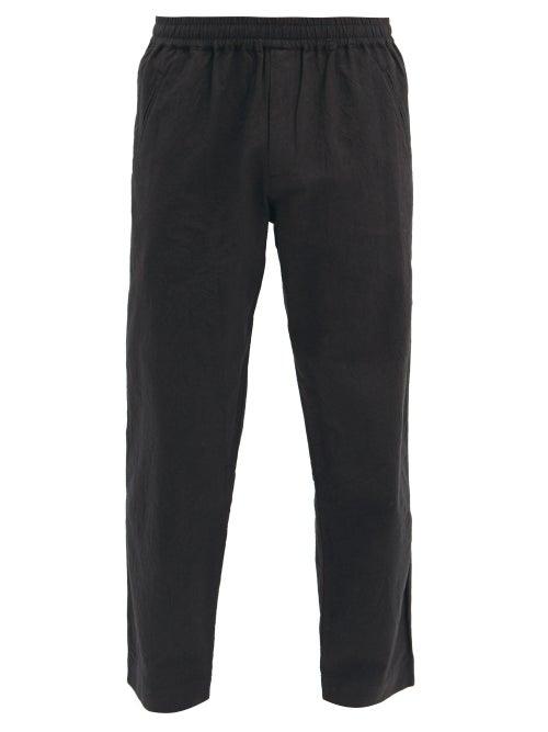 Matchesfashion.com Folk - Assembly Drawstring Cotton Trousers - Mens - Black
