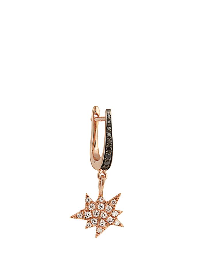 Diane Kordas Diamond & Rose-gold Explosion Single Earring