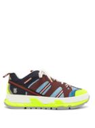 Matchesfashion.com Burberry - Rs5 Low Top Nubuck And Mesh Trainers - Mens - Blue Multi
