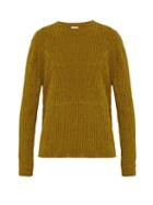 Matchesfashion.com Deveaux - Ribbed Chenille Sweater - Mens - Gold