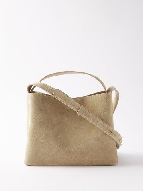 Aesther Ekme - Mini Sac Suede Cross-body Bag - Womens - Beige