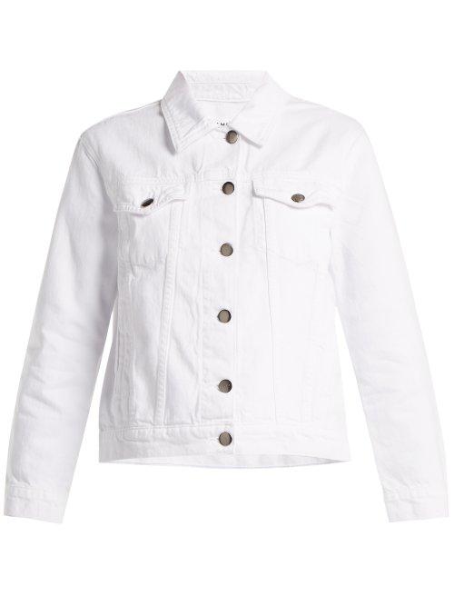 Matchesfashion.com Frame - Rigid Re Release Denim Jacket - Womens - White