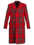 Matchesfashion.com Gucci - Tartan Wool Blend Coat - Mens - Red Multi