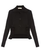 Marni Cropped Cotton-blend Crepe Tailored Jacket