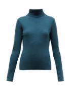 Matchesfashion.com Gabriela Hearst - May Wanaka Roll Neck Sweater - Womens - Green