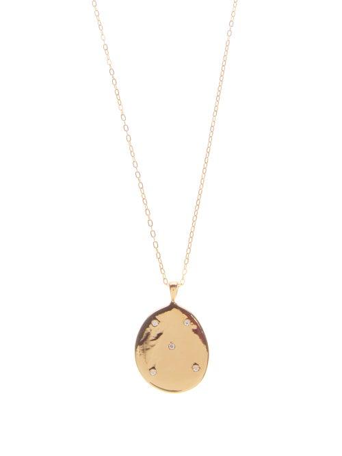 Matchesfashion.com Cvc Stones - Z14 Diamond & 18kt Gold Pendant Necklace - Womens - Gold