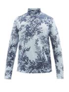 Erdem - Archie Floral-print Cotton-jersey Shirt - Mens - Blue