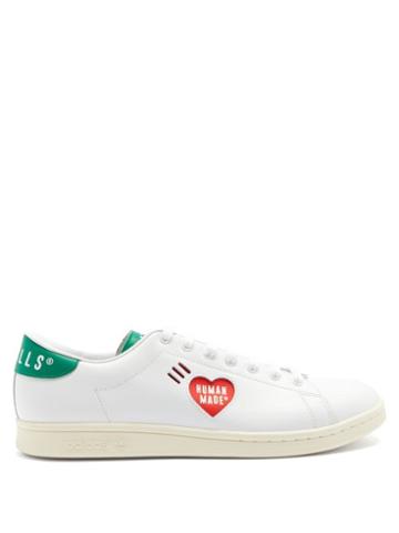 Matchesfashion.com Adidas X Human Made - Heart-cutout Leather Trainers - Mens - White