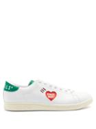 Matchesfashion.com Adidas X Human Made - Heart-cutout Leather Trainers - Mens - White