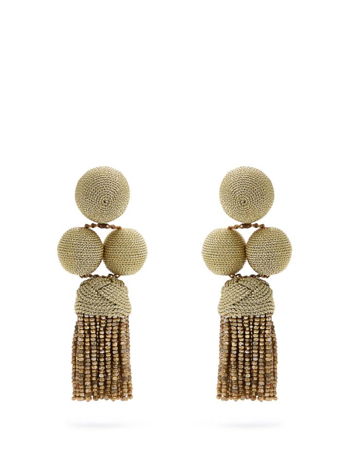 Rebecca De Ravenel India Drop Clip-on Earrings