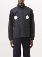 Thom Browne - Floral-appliqu Twill Track Jacket - Mens - Navy