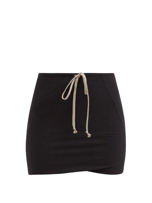 Matchesfashion.com Rick Owens - Drawstring-waist Swim Skort - Womens - Black