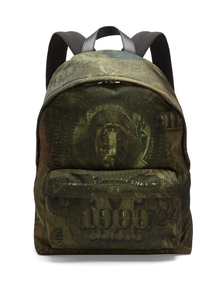 Givenchy Dollar-print Satin Backpack