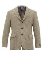 Matchesfashion.com Polo Ralph Lauren - Herringbone Wool Blend Blazer - Mens - Black