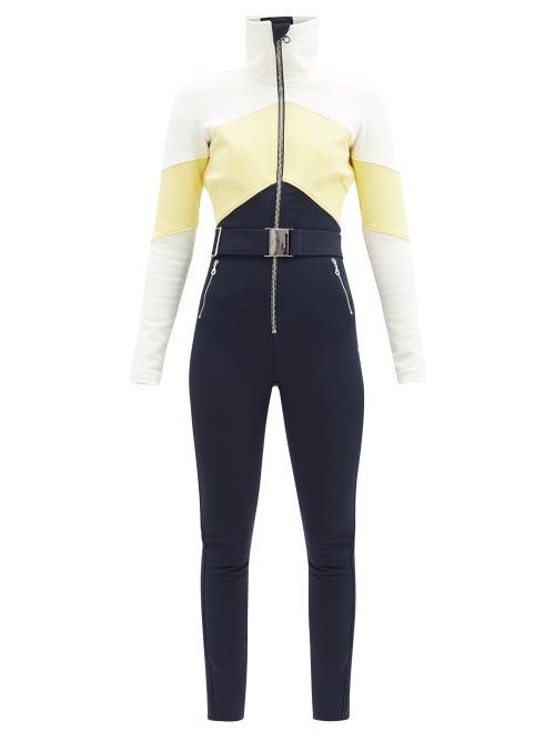 Matchesfashion.com Cordova - Alta Chevron-panelled Soft-shell Ski Suit - Womens - Blue Multi