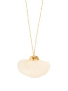 Matchesfashion.com Elise Tsikis - Cuidad Silk Flower & 18kt Gold Necklace - Womens - White