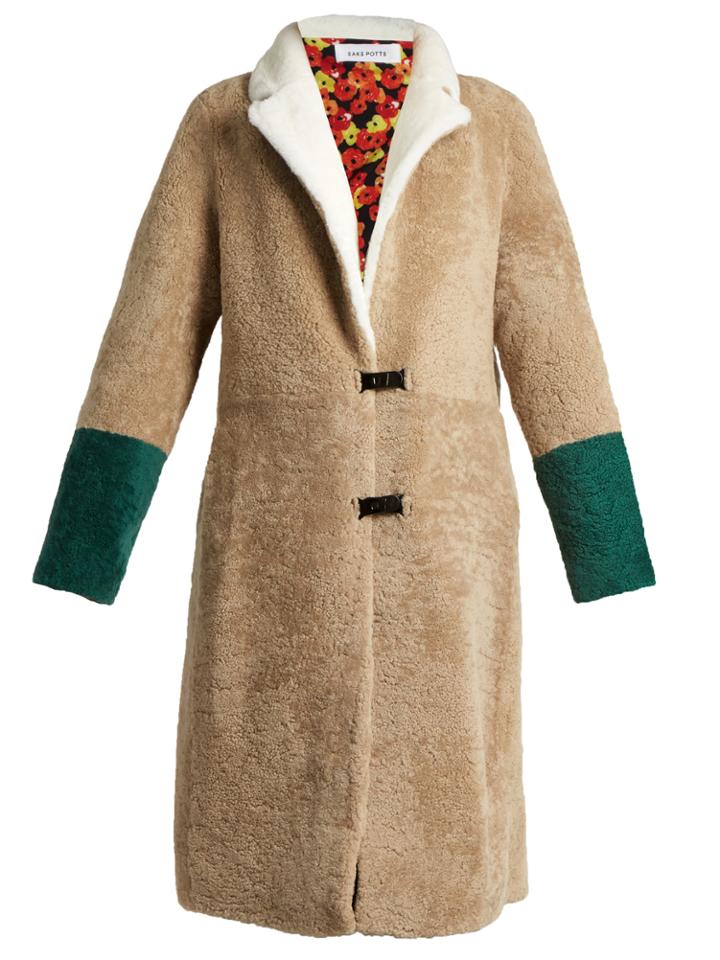 Saks Potts Febbe Babette Shearling Coat