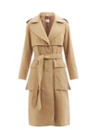 Burberry - Wilsford Felted-cashmere Trench Coat - Womens - Beige