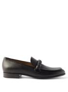 Gianvito Rossi - Massimo Leather Loafers - Mens - Black