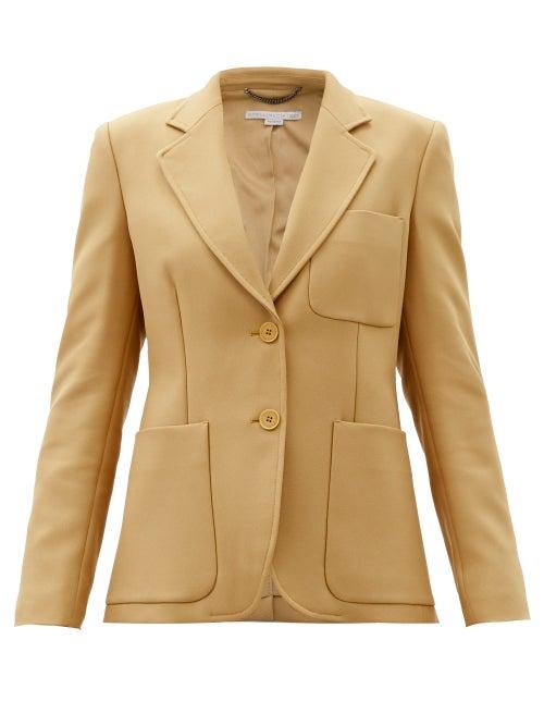 Matchesfashion.com Stella Mccartney - Eleanor Single-breasted Twill Jacket - Womens - Camel