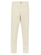Matchesfashion.com Holiday Boileau - Straight Leg Cotton Chino Trousers - Mens - Cream