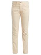Matchesfashion.com Holiday Boileau - Slim Fit Cotton Corduroy Trousers - Womens - Cream