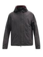 Matchesfashion.com Moncler - Carles Logo-patch Shell Hooded Jacket - Mens - Black