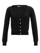 Matchesfashion.com Versace - V-neck Cashmere Cardigan - Womens - Black