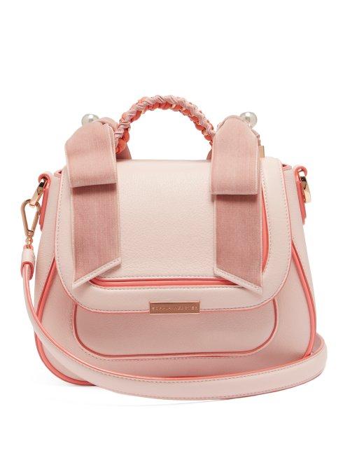 Matchesfashion.com Sophia Webster - Eloise Leather Shoulder Bag - Womens - Light Pink