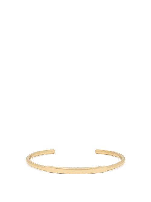 Matchesfashion.com Miansai - Gold-plated Id Cuff - Mens - Gold