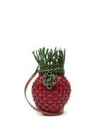 Matchesfashion.com Loewe Paula's Ibiza - Strawberry Woven-leather Shoulder Bag - Womens - Red Multi