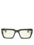 Matchesfashion.com Jacques Marie Mage - Walker Square Acetate Sunglasses - Mens - Black